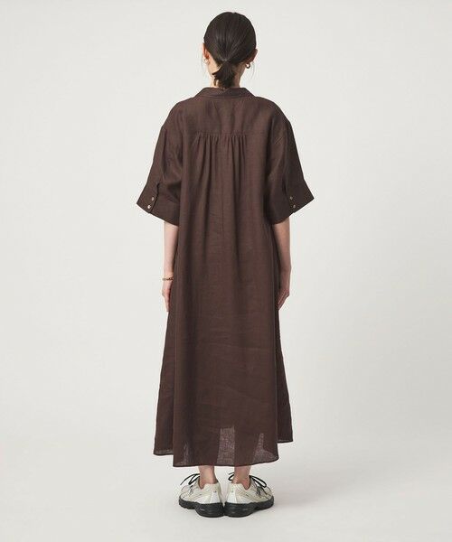 green label relaxing / グリーンレーベル リラクシング ロング・マキシ丈ワンピース | ［size SHORTあり］リネン シャツ ワンピース | 詳細11
