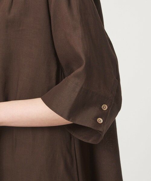 green label relaxing / グリーンレーベル リラクシング ロング・マキシ丈ワンピース | ［size SHORTあり］リネン シャツ ワンピース | 詳細13