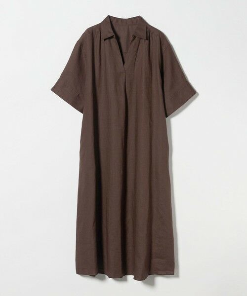 green label relaxing / グリーンレーベル リラクシング ロング・マキシ丈ワンピース | ［size SHORTあり］リネン シャツ ワンピース | 詳細17
