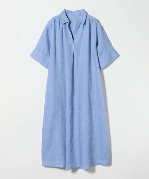 green label relaxing / グリーンレーベル リラクシング ロング・マキシ丈ワンピース | ［size SHORTあり］リネン シャツ ワンピース | 詳細29