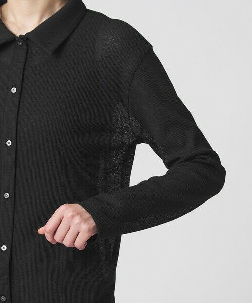 green label relaxing / グリーンレーベル リラクシング カーディガン・ボレロ | シアー サーマル ポロカーディガン | 詳細16