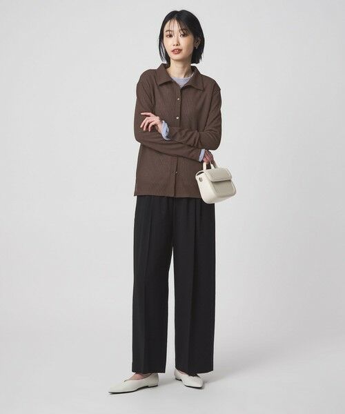 green label relaxing / グリーンレーベル リラクシング カーディガン・ボレロ | シアー サーマル ポロカーディガン | 詳細22