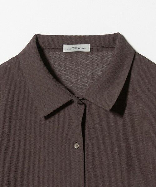 green label relaxing / グリーンレーベル リラクシング カーディガン・ボレロ | シアー サーマル ポロカーディガン | 詳細26