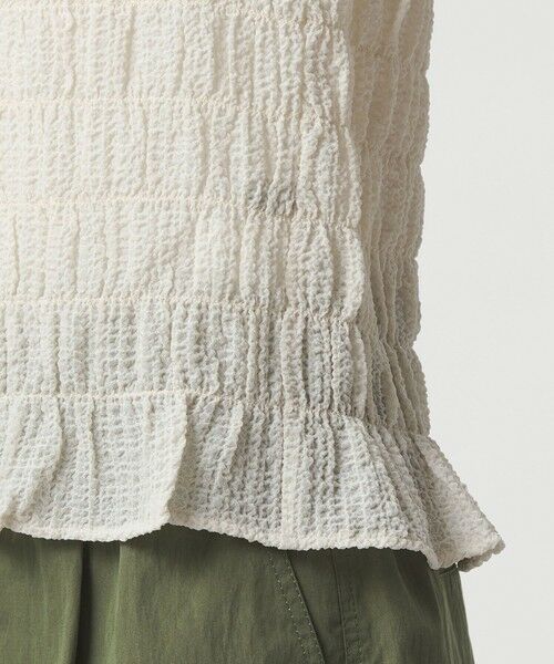 green label relaxing / グリーンレーベル リラクシング カーディガン・ボレロ | 【WEB限定】＜at ease＞シアー サッカーライク クルーネック カーディガン | 詳細10