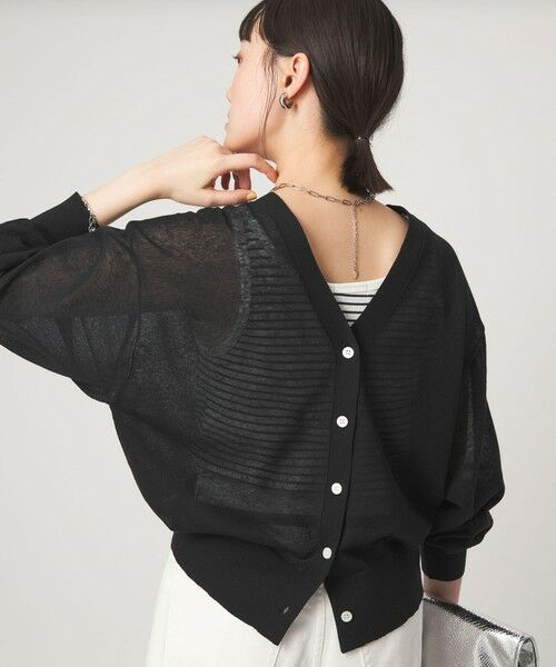 green label relaxing / グリーンレーベル リラクシング カーディガン・ボレロ | 【結論シリーズ】ビューティーネック2WAYカーデ ウォッシャブル | 詳細5