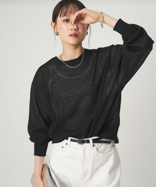 green label relaxing / グリーンレーベル リラクシング カーディガン・ボレロ | 【結論シリーズ】ビューティーネック2WAYカーデ ウォッシャブル | 詳細3