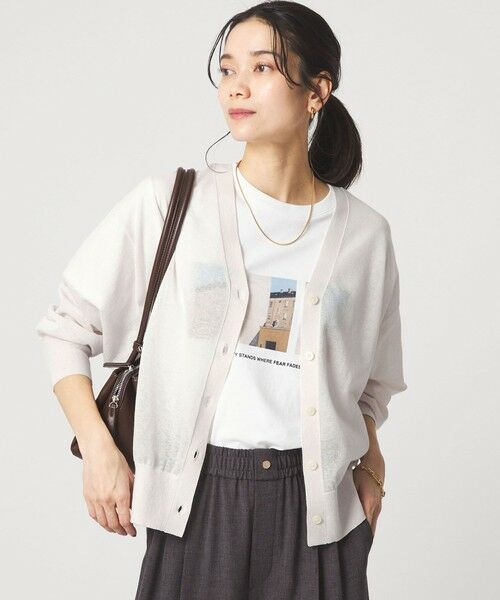 green label relaxing / グリーンレーベル リラクシング カーディガン・ボレロ | 【結論シリーズ】ビューティーネック2WAYカーデ ウォッシャブル | 詳細8