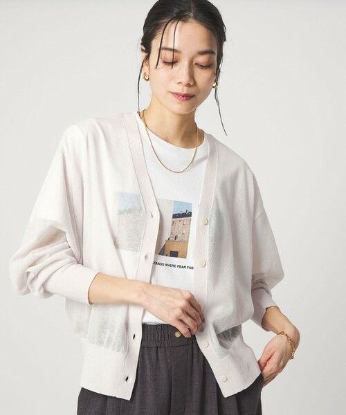 green label relaxing / グリーンレーベル リラクシング カーディガン・ボレロ | 【結論シリーズ】ビューティーネック2WAYカーデ ウォッシャブル | 詳細9