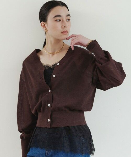 green label relaxing / グリーンレーベル リラクシング カーディガン・ボレロ | 【結論シリーズ】ビューティーネック2WAYカーデ ウォッシャブル | 詳細12