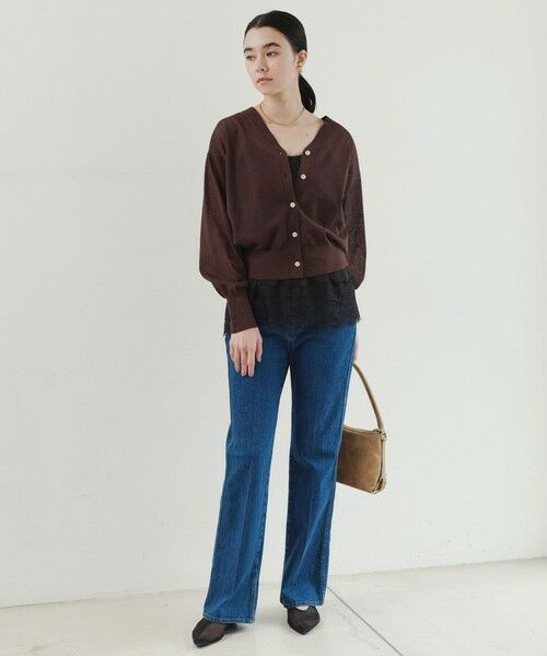 green label relaxing / グリーンレーベル リラクシング カーディガン・ボレロ | 【結論シリーズ】ビューティーネック2WAYカーデ ウォッシャブル | 詳細14