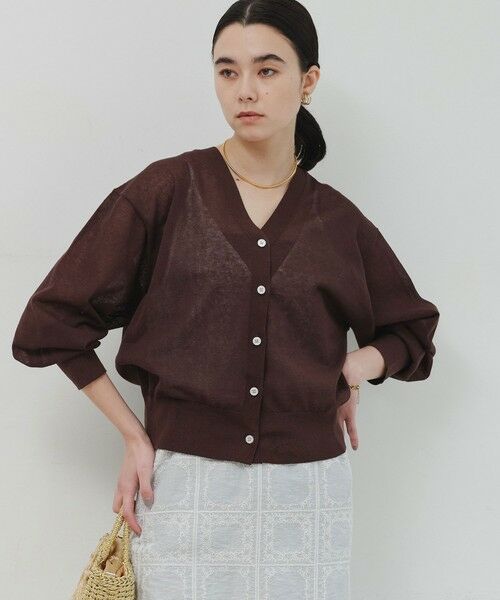 green label relaxing / グリーンレーベル リラクシング カーディガン・ボレロ | 【結論シリーズ】ビューティーネック2WAYカーデ ウォッシャブル | 詳細15