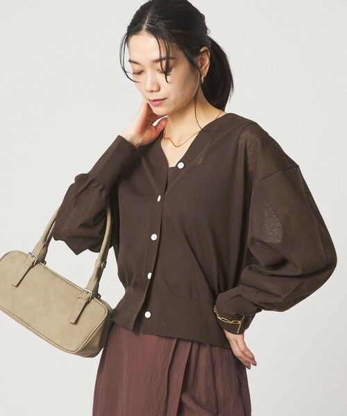 green label relaxing / グリーンレーベル リラクシング カーディガン・ボレロ | 【結論シリーズ】ビューティーネック2WAYカーデ ウォッシャブル | 詳細15