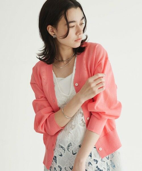 green label relaxing / グリーンレーベル リラクシング カーディガン・ボレロ | 【結論シリーズ】ビューティーネック2WAYカーデ ウォッシャブル | 詳細21