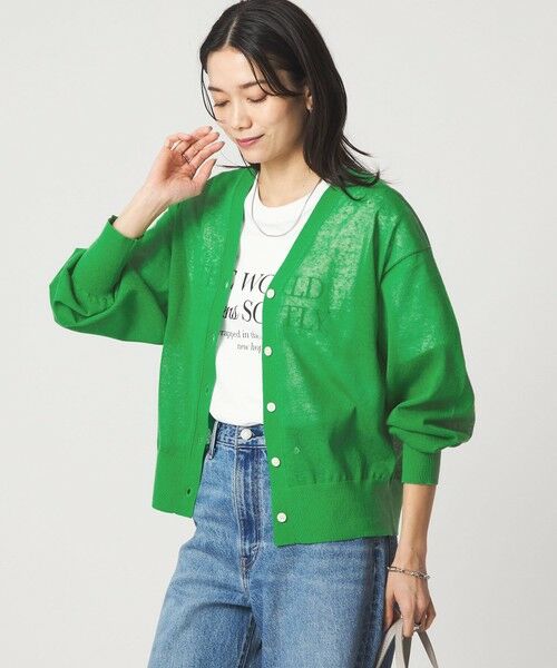 green label relaxing / グリーンレーベル リラクシング カーディガン・ボレロ | 【結論シリーズ】ビューティーネック2WAYカーデ ウォッシャブル | 詳細27