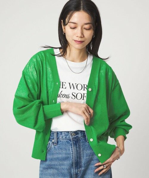 green label relaxing / グリーンレーベル リラクシング カーディガン・ボレロ | 【結論シリーズ】ビューティーネック2WAYカーデ ウォッシャブル | 詳細26