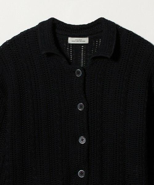 green label relaxing / グリーンレーベル リラクシング カーディガン・ボレロ | メッシュ ポロカーディガン ウォッシャブル | 詳細1