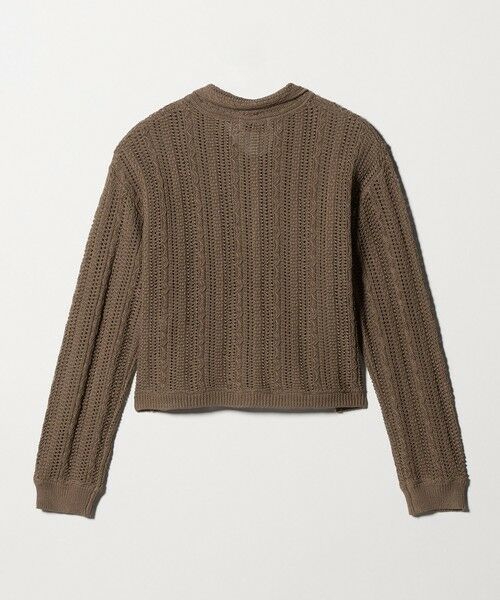 green label relaxing / グリーンレーベル リラクシング カーディガン・ボレロ | メッシュ ポロカーディガン ウォッシャブル | 詳細5