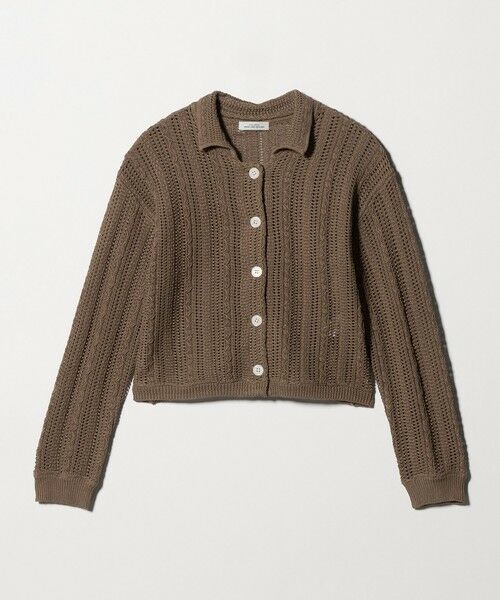 green label relaxing / グリーンレーベル リラクシング カーディガン・ボレロ | メッシュ ポロカーディガン ウォッシャブル（MOCA）