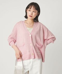green label relaxing / グリーンレーベル リラクシング カーディガン・ボレロ | フレンチリネン Vネック カーディガン ウォッシャブル