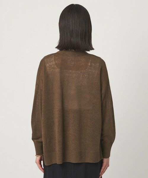 green label relaxing / グリーンレーベル リラクシング カーディガン・ボレロ | フレンチリネン Vネック カーディガン ウォッシャブル | 詳細19