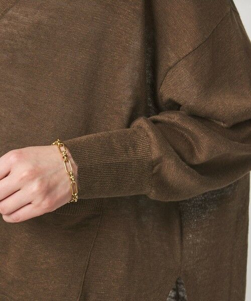 green label relaxing / グリーンレーベル リラクシング カーディガン・ボレロ | フレンチリネン Vネック カーディガン ウォッシャブル | 詳細21