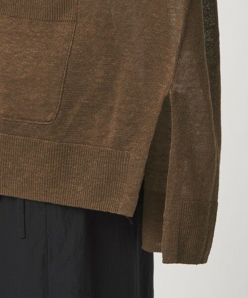 green label relaxing / グリーンレーベル リラクシング カーディガン・ボレロ | フレンチリネン Vネック カーディガン ウォッシャブル | 詳細23