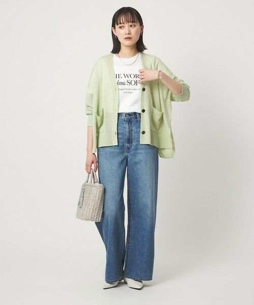 green label relaxing / グリーンレーベル リラクシング カーディガン・ボレロ | フレンチリネン Vネック カーディガン ウォッシャブル | 詳細29