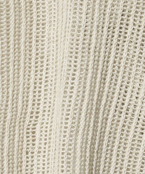 green label relaxing / グリーンレーベル リラクシング カーディガン・ボレロ | メッシュ リボン Vネック カーディガン | 詳細4