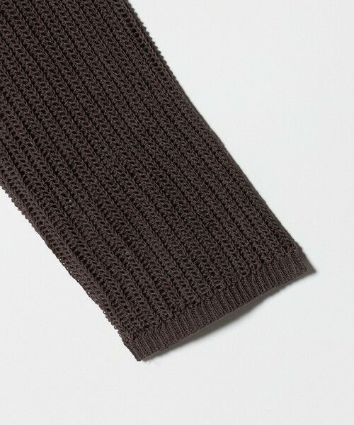 green label relaxing / グリーンレーベル リラクシング カーディガン・ボレロ | メッシュ リボン Vネック カーディガン | 詳細11