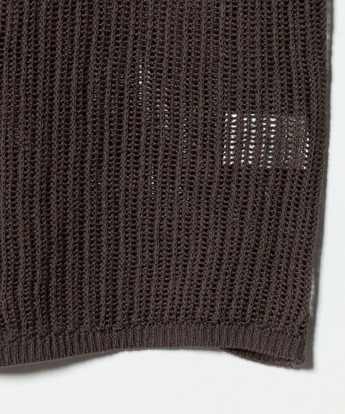 green label relaxing / グリーンレーベル リラクシング カーディガン・ボレロ | メッシュ リボン Vネック カーディガン | 詳細12