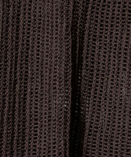 green label relaxing / グリーンレーベル リラクシング カーディガン・ボレロ | メッシュ リボン Vネック カーディガン | 詳細14