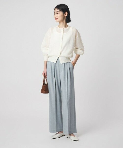 green label relaxing / グリーンレーベル リラクシング カーディガン・ボレロ | シアー フォルム カーディガン ウォッシャブル | 詳細2