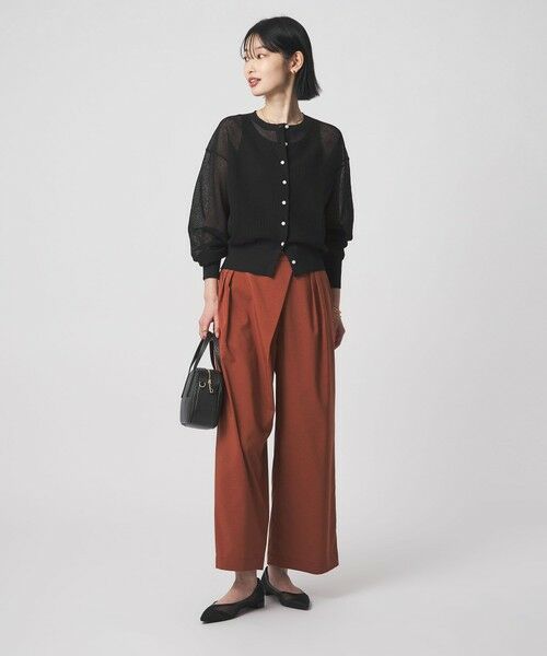 green label relaxing / グリーンレーベル リラクシング カーディガン・ボレロ | シアー フォルム カーディガン ウォッシャブル | 詳細6