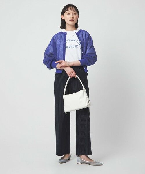 green label relaxing / グリーンレーベル リラクシング カーディガン・ボレロ | シアー フォルム カーディガン ウォッシャブル | 詳細10