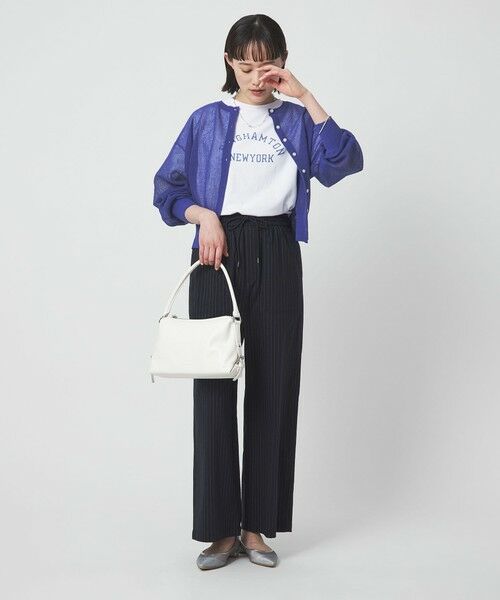 green label relaxing / グリーンレーベル リラクシング カーディガン・ボレロ | シアー フォルム カーディガン ウォッシャブル | 詳細11