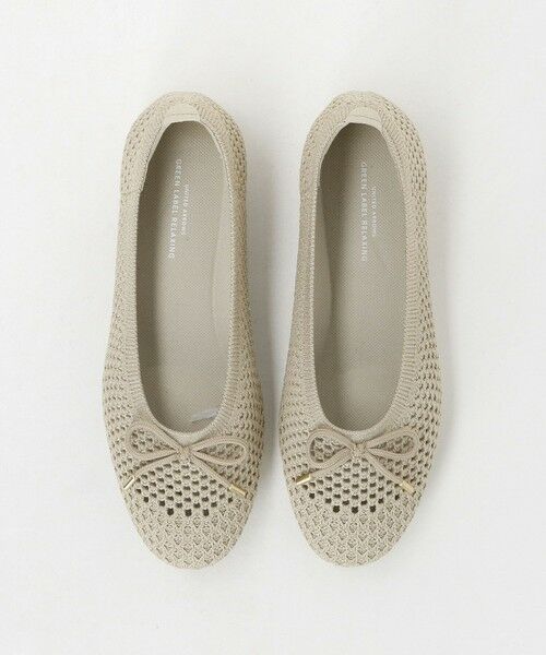 green label relaxing / グリーンレーベル リラクシング フラットシューズ | ウェルネスシアー バレエシューズ / ニットシューズ（BEIGE）