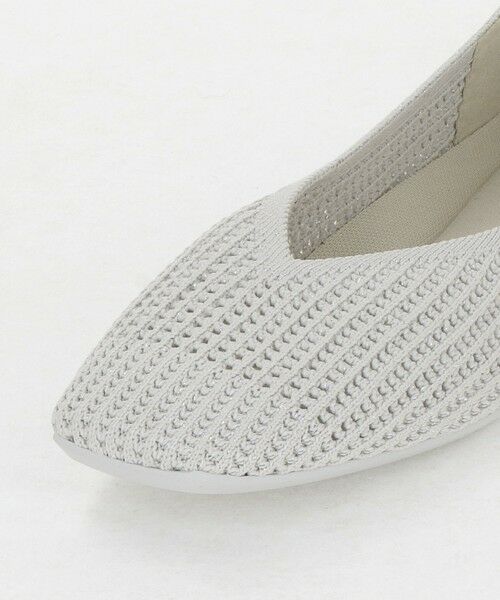 green label relaxing / グリーンレーベル リラクシング フラットシューズ | ウェルネスシアー スクエア V フラットシューズ / ニットシューズ | 詳細2