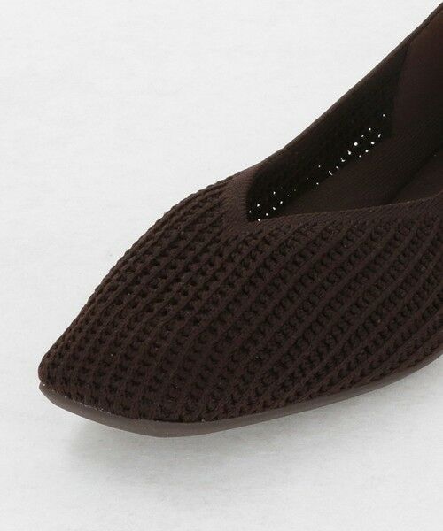 green label relaxing / グリーンレーベル リラクシング フラットシューズ | ウェルネスシアー スクエア V フラットシューズ / ニットシューズ | 詳細12