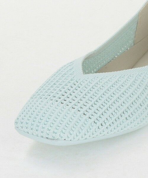 green label relaxing / グリーンレーベル リラクシング フラットシューズ | ウェルネスシアー スクエア V フラットシューズ / ニットシューズ | 詳細26