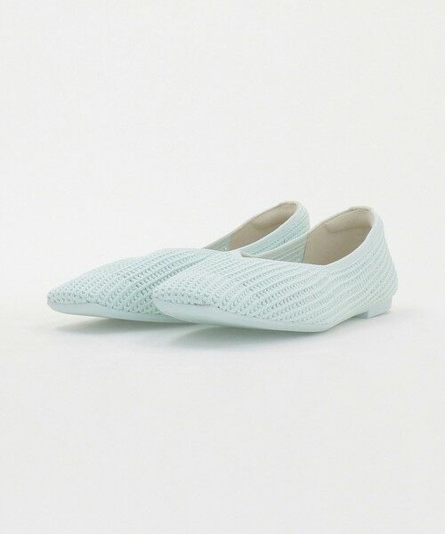 green label relaxing / グリーンレーベル リラクシング フラットシューズ | ウェルネスシアー スクエア V フラットシューズ / ニットシューズ | 詳細15
