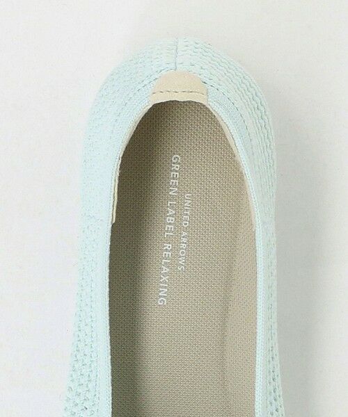 green label relaxing / グリーンレーベル リラクシング フラットシューズ | ウェルネスシアー スクエア V フラットシューズ / ニットシューズ | 詳細19