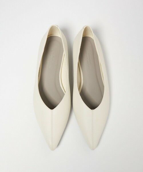 green label relaxing / グリーンレーベル リラクシング スニーカー | ポインテッド フラットシューズ（WHITE）