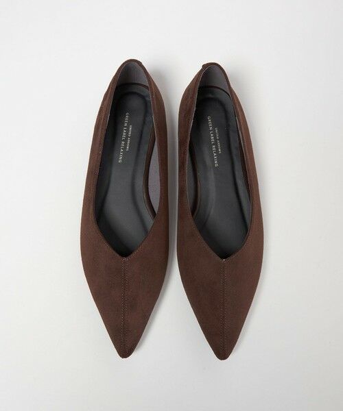green label relaxing / グリーンレーベル リラクシング スニーカー | ポインテッド フラットシューズ（DK.BROWN）