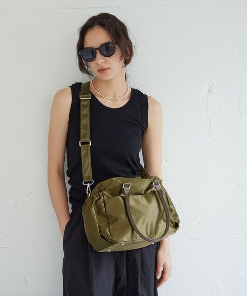 green label relaxing / グリーンレーベル リラクシング ボストンバッグ | 【WEB限定】2WAY Wジップ ボストン バッグ はっ水（OLIVE）