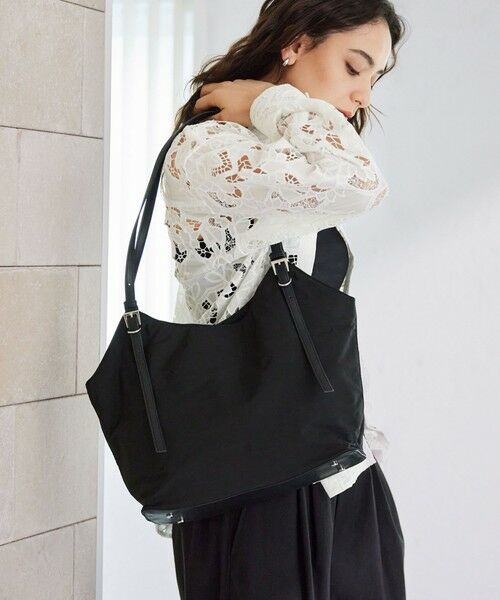 green label relaxing / グリーンレーベル リラクシング トートバッグ | 【WEB限定】2WAYバックルハンドル トートバッグ / ショルダーバッグ / A4サイズ はっ水（BLACK）