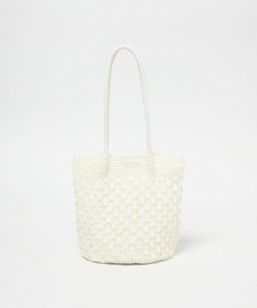 green label relaxing / グリーンレーベル リラクシング ショルダーバッグ | メタリックヤーンレーシー トートバッグ / ショルダーバッグ（WHITE）