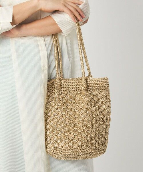 green label relaxing / グリーンレーベル リラクシング ショルダーバッグ | メタリックヤーンレーシー トートバッグ / ショルダーバッグ | 詳細10