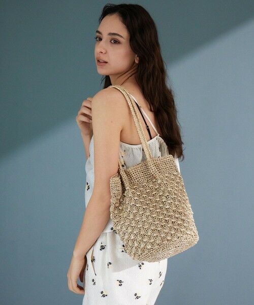 green label relaxing / グリーンレーベル リラクシング ショルダーバッグ | メタリックヤーンレーシー トートバッグ / ショルダーバッグ | 詳細5
