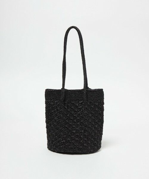 green label relaxing / グリーンレーベル リラクシング ショルダーバッグ | メタリックヤーンレーシー トートバッグ / ショルダーバッグ（BLACK）