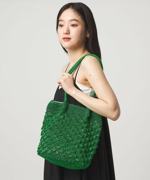 green label relaxing / グリーンレーベル リラクシング ショルダーバッグ | メタリックヤーンレーシー トートバッグ / ショルダーバッグ | 詳細29